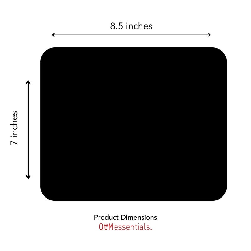OTM Essentials Mouse Pad, Fabric, Rutgers University Standard/Classic Black 2 - Image 4